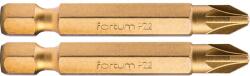 Fortum pozidriv keresztfúró, 2 darabos készlet, PZ 2 x 50 mm, titán bevonattal, S2 4741382 (4741382)