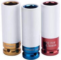 Fortum ütvecsavarhúzó 1/2", 3 darabos készlet, 17-19-21 mm, H 86 mm 4700800 (4700800)