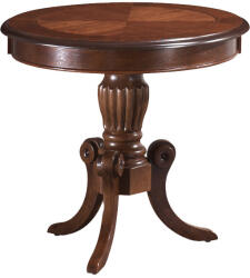 Signal Nevada Kerek Diófa Dohányzóasztal Klasszikus Stílusban