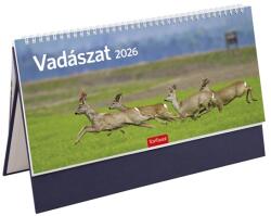 KALENDART 2026 T054 Vadászat álló kék asztali naptár 26T543T-004 (26T543T-004)