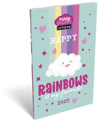 LIZZY CARD Zsebnaptár LIZZY CARD A/6 heti papírborítós Lollipop happy color 2026. 21706 (21706)