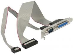 Delock Slot Bracket > 1 x Parallel, 1 x Serial layout: twisted (85644) (85644)
