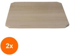 Zilan Set 2 x Tocator de Bucatarie, din Lemn de Fag, 40 x 30 x 1.8 cm (LIZ-2xZLN-4777) Tocator
