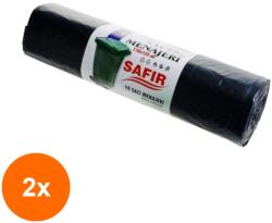 Biodeck Set 2 x 10 Saci Menajeri Negri din Polietilena, 240 l (OIB-2xSAC-PE-MEN-240)