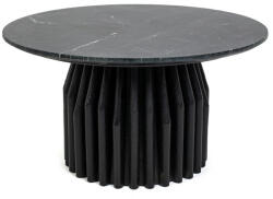 Ma Maison Levante Fekete Márvány Dohányzóasztal Mangófa Lábazattal