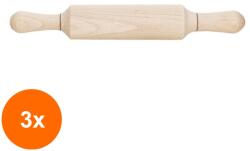 Zilan Set 3 x Sucitor din Lemn de Fag, 30 cm, pentru Intinderea Aluatului (LIZ-3xZLN-1483)