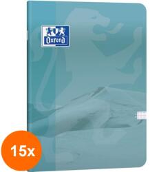 OXFORD Set 15 x Caiet A4 Dictando Oxford, 80 File, Teenager, Hartie Optik 80 g/mp, Coperta Soft Touch (REH-15xHRZ-400200294)