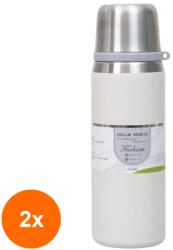 Zilan Set 2 x Termos cu Interior si Capac din Inox, Capacitate 700 ml, Alb (LIZ-2xZLN-ZTS8442)
