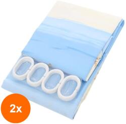 Lisa Set 2 x Perdea de Baie, 2 Piese, 120 x 200 cm (LIZ-2xZLN-ZLN1046) Perdea de dus