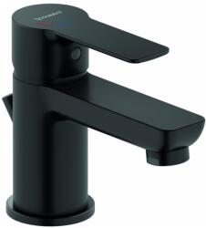Duravit DC1013001046 - Mosdócsaptelep + leeresztő D-CODE matt fekete DC1013001046 (DA0034)