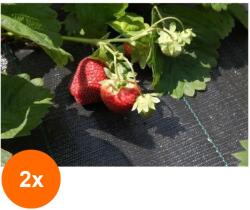 Agrotextil Set 2 x Folie de Mulcire Tesuta, 100 g/mp, 0.5 x 100 m, Rola, Agrotextil (RDA-2xADS-956)