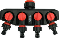 TOYA YT-89103 3/4 és 1 colos 4 utas csapcsatlakozó szeleppel (YT-89103)