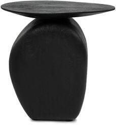 Ma Maison Atlas Mangófa Kisasztal Fekete Szobrászati