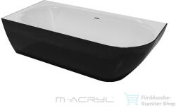 M-Acryl Lily 175x82 cm left matt black/white (12601)