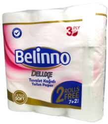  BELINNO тоалетна хартия, Delux, 9 броя х 100гр, Без аромат