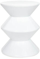 King Home TURN Geometrikus Polipropilén Kisasztal Fehér