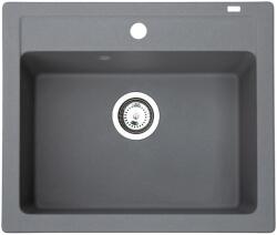 Metalac Chiuveta X Granit Quadro 60 grafit600 x 500 mm, sifon 90 mm, granit (372984) - pcone Chiuveta