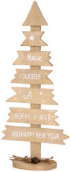 MagicHome Woodeco karácsonyi dekoráció, karácsonyfa tábla, 17x 40 cm (TC8090155)