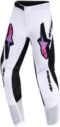 Alpinestars Supertech Vista gyerek motokrossz nadrág fehér-lila-fekete