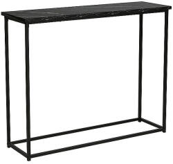 Signal Rossi C Márvány Hatású Konzolasztal Fekete Laminált Lappal