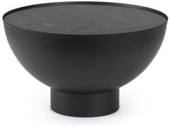 Bizzotto Archie Fekete Üveglapos Dohányzóasztal