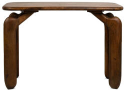 Ma Maison Orizon Mangófa Konzolasztal Barna Íves Lábakkal