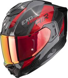 Scorpion Cască integrală pentru motocicletă Scorpion EXO-1500 Carbon Air Platted, negru-roșu (SCRP115-483-24)