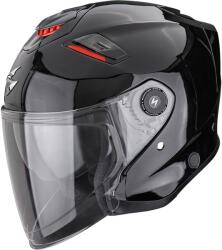 Scorpion Cască de motocicletă Scorpion EXO-GT Jet Solid Open, neagră metalică (SCRP174-100-14)