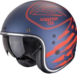 Scorpion Cască Motocicletă Scorpion Belfast Dawg Open Face Albastru Mat-Roșu (SCRP78-540-261)