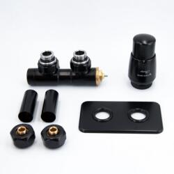 AREZZO design DUOPEX/TWINS radiátor szelep fekete, jobb AR-DUOPEX-B-R - AR-DUOPEX-B-R (AR-DUOPEX-B-R)