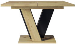  Asztal Goodyear 125 (Artisan tölgy + Fekete)