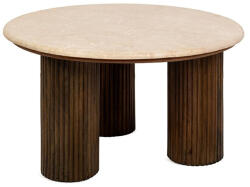 Ma Maison Ragno Márvány Dohányzóasztal Mangófa Bézs