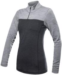 Sensor Merino Bold hosszú ujjú cipzáros női funkcionális felső S / kék/szürke
