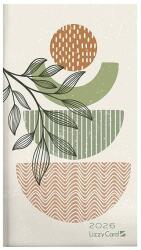 LIZZY CARD Zsebnaptár LIZZY CARD fekvõ keménytáblás Abstract 2026 (21719) - tonerpiac