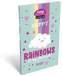 LIZZY CARD Zsebnaptár LIZZY CARD A/6 heti papírborítós Lollipop happy color 2026 (21706) - tonerpiac