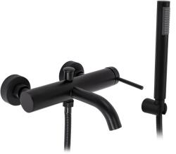 Rea Spot, kádcsaptelep kézi zuhanyszettel, matt fekete, REA-B2080 (REA-B2080)