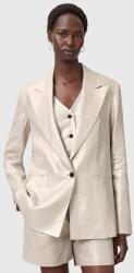 AllSaints len blézer AVERIE ezüst, sima, egysoros gombolású, W067QC - ezüst 42