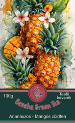 Caffé Perfect Sencha green tea ananászos-mangós zöld tea 100g