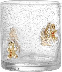 Bloomingville Pahar de Crăciun Debra, cu omuleți de turtă dulce, 370 ml (82061753) Pahar