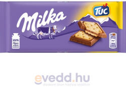 Milka Táblás Csokoládé 87Gr Tuc Kekszes