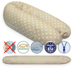 Scamp szoptatós párna univerzális pamut Beige Dots SZPE238 - vital24
