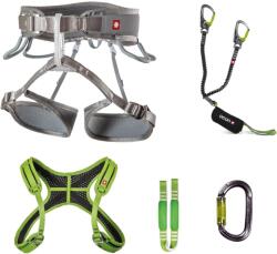 OCÚN Set ferrata OCÚN Via Ferrata Twist + Chest Set, grey silver/green (M - XL)