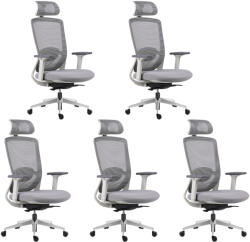 Mercury 5PACK Ergonomikus irodai szék ARTEA szürke (5 db)