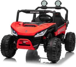 Beneo Elektromos gyermekautó T-REX Ride 4x4, kétüléses, 24V, piros, MP3 lejátszó USB/AUX bemenettel, 4x4 hajtás, lítium akkumulátor, lengéscsillapított felfüggesztés, távirányító, LED lámpák