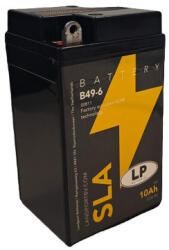 Landport SLA B49-6 6V 10Ah 90A gondozásmentes AGM (zselés) motor akkumulátor (Landport-00811)