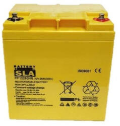 SLA 12V 28Ah FP12280HR Highrate zárt ólomsavas zselés akkumulátor (SLA-FP12280HR)