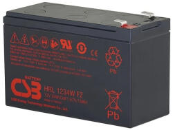 CSB-Battery 12V 8, 5Ah HRL1234W F2 Highrate / Longlife zárt ólomsavas zselés akkumulátor (CSB-HRL-1234W-F2)