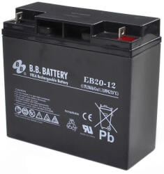 BB Battery B. B. Battery 12V 20Ah EB20-12 6-DZM-20 csavaros ciklikus elektromos kerékpár akkumulátor (12V-20Ah-BB-Battery-EB20-12-csavaros)