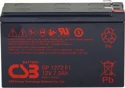 CSB-Battery 12V 7Ah GP1272 28W F1 zárt ólomsavas zselés akkumulátor (CSB-GP-1272-F1-28W)
