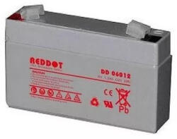 RedDot 6V 1, 2Ah DD06012 zárt ólomsavas zselés akkumulátor (Reddot-DD06012)